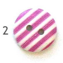 Button, wood, 15mm, stripes - Image 4