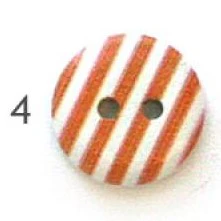 Button, wood, 15mm, stripes - Image 6