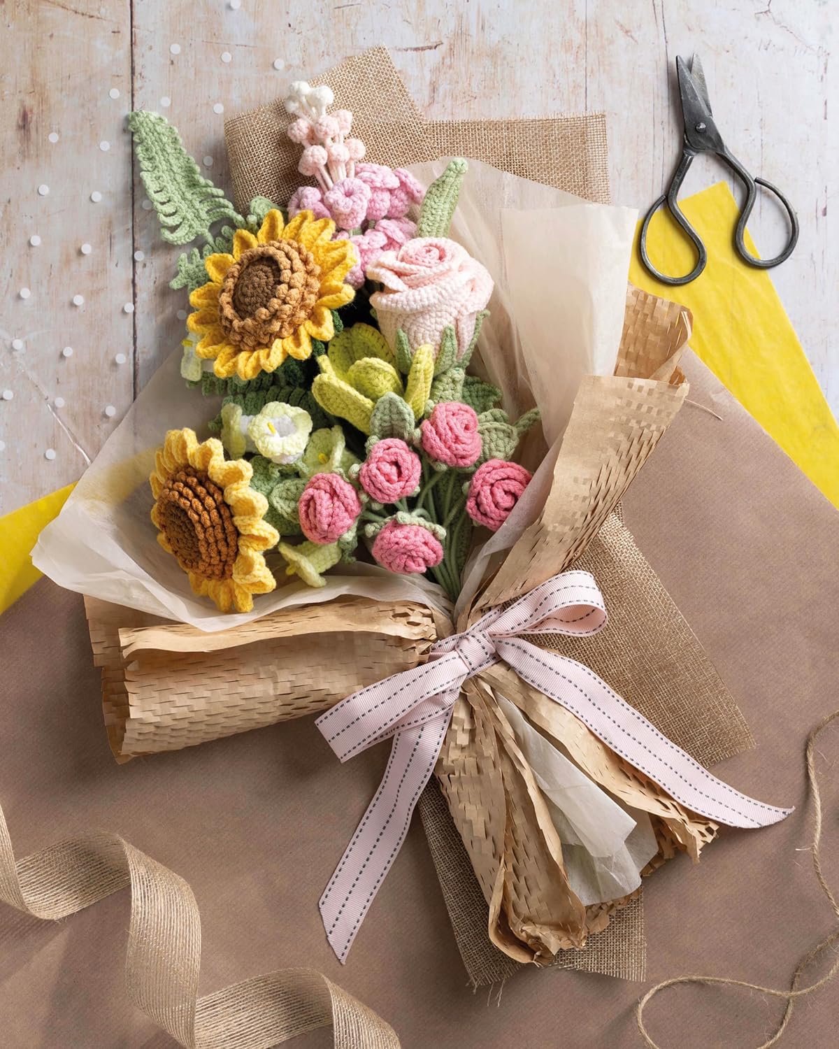 Crochet A Flower Bouquet - Image 5
