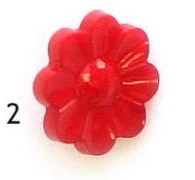 Button, acrylic, 16mm, flower, various colours - Image 4