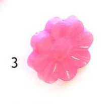 Button, acrylic, 16mm, flower, various colours - Image 5