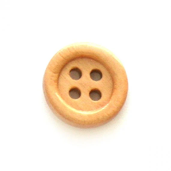Button, wood, 13/15mm, three colours - Image 3