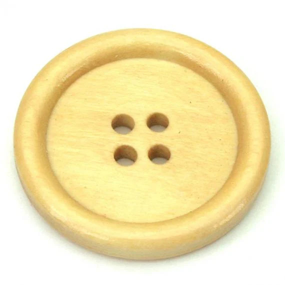 Button, wood, 23/25mm, four colours - Image 5