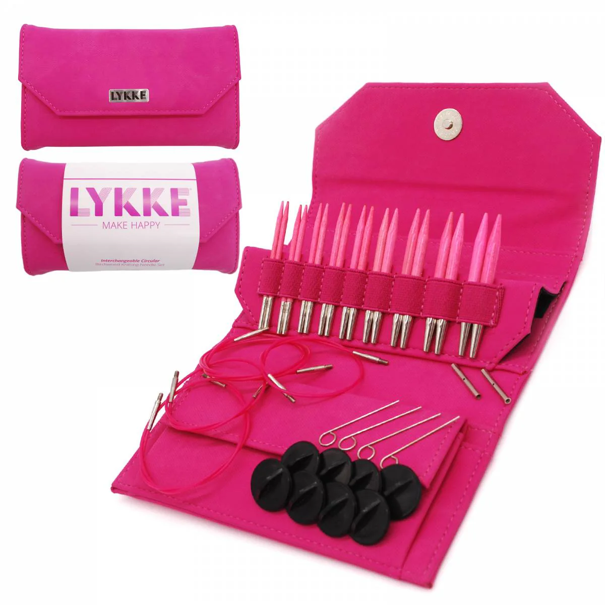 Lykke Interchangeable Knitting Needle Sets, Wood - Short Tips, 3.5" - Image 4