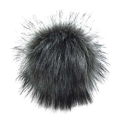 Snap-On Faux Fur Pompoms, Natural - Image 5